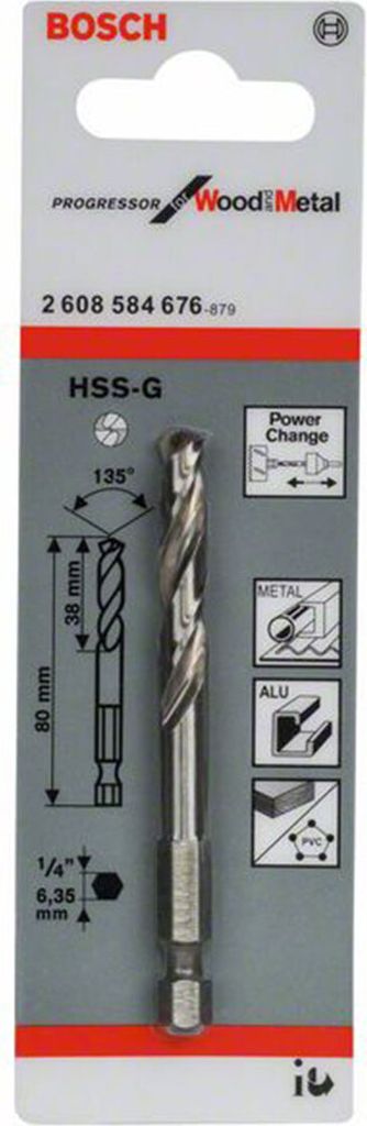 Bosch 2 608 584 676, métal, 80 mm, acier inoxydable Image du produit 