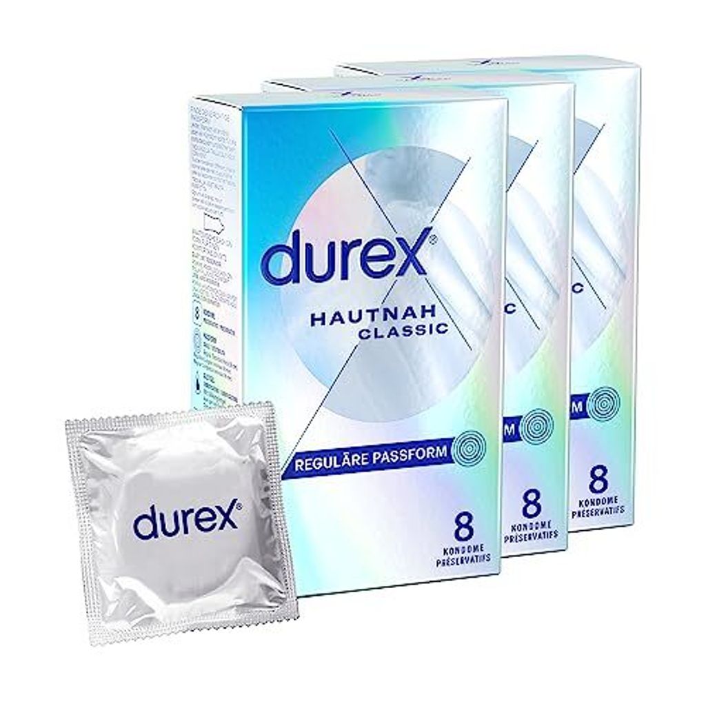 Durex Hautnah Classic Kondome 3 x 8 Stück Produktbild 