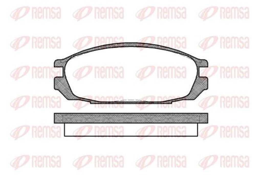 REMSA Bremsbeläge Satz Hinten Bremsklötze für NISSAN Patrol GR IV SUV (Y60, GR) 0292.00