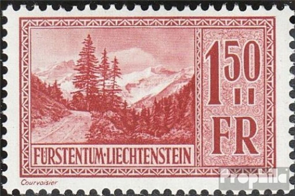 Briefmarken Liechtenstein 1934 Mi 139 gestempelt Ansichten