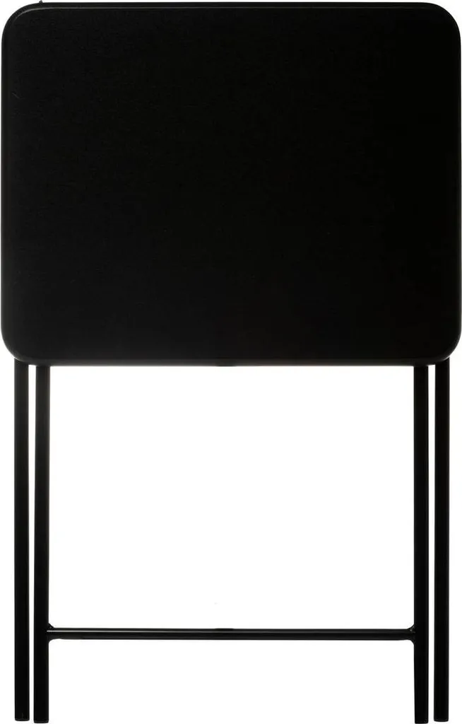 Table d'appoint pliante noire pour studio et petit espace intérieur