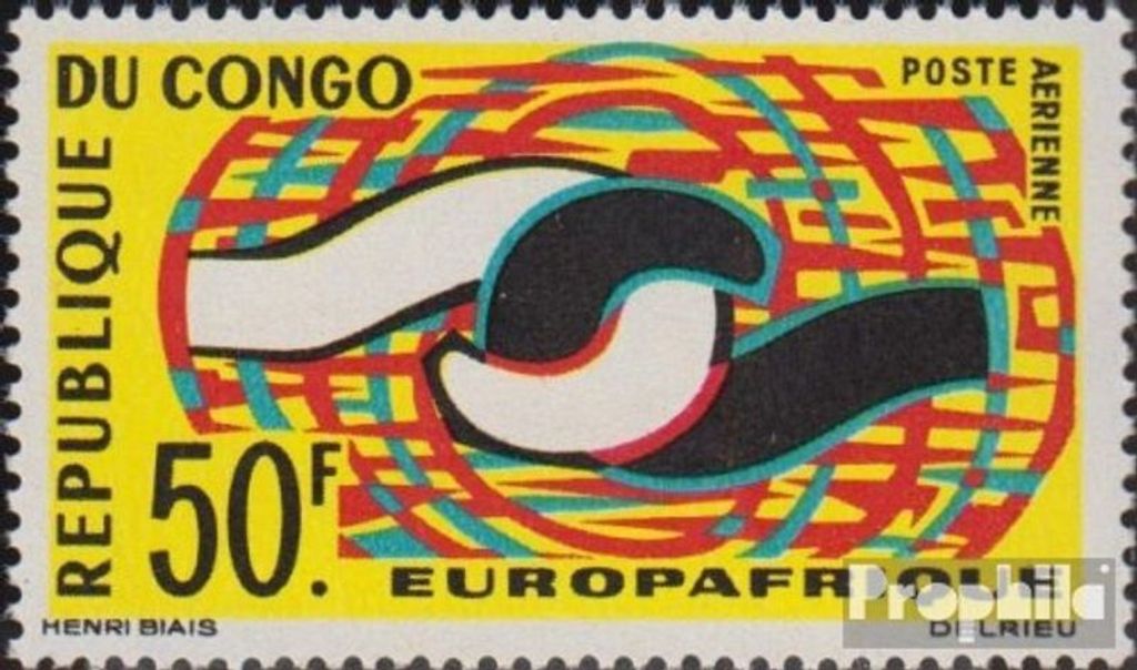 Briefmarken Kongo (Brazzaville) 1965 Mi 63 (kompl.Ausg.) Produktbild 