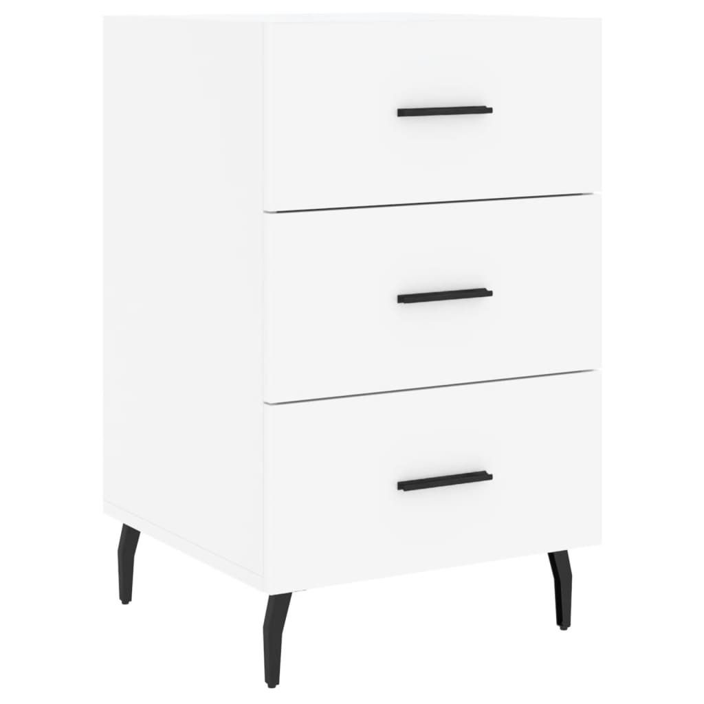 "im Sonderangebot"Nachttisch für Schlafzimmer - elegantes Design - Nachtkommode - Weiß 40x40x66cm Holzwerkstoff - Nachttische & -schränke DEMöb...