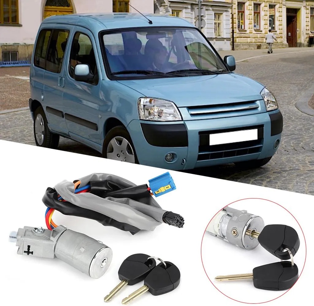 Contacteur d'allumage haute résistance 4162.CF Berlingo avec 2 clés - 3