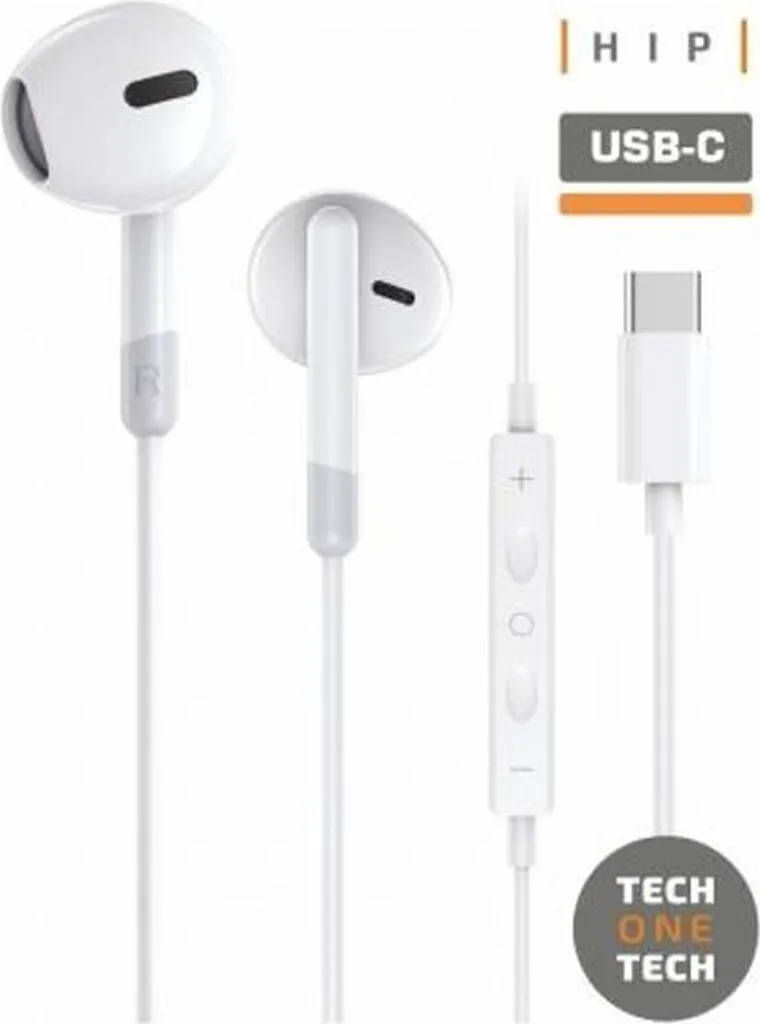 Cuffie USB-C Economiche Tech One Tech TEC1301 Bianco per Studenti