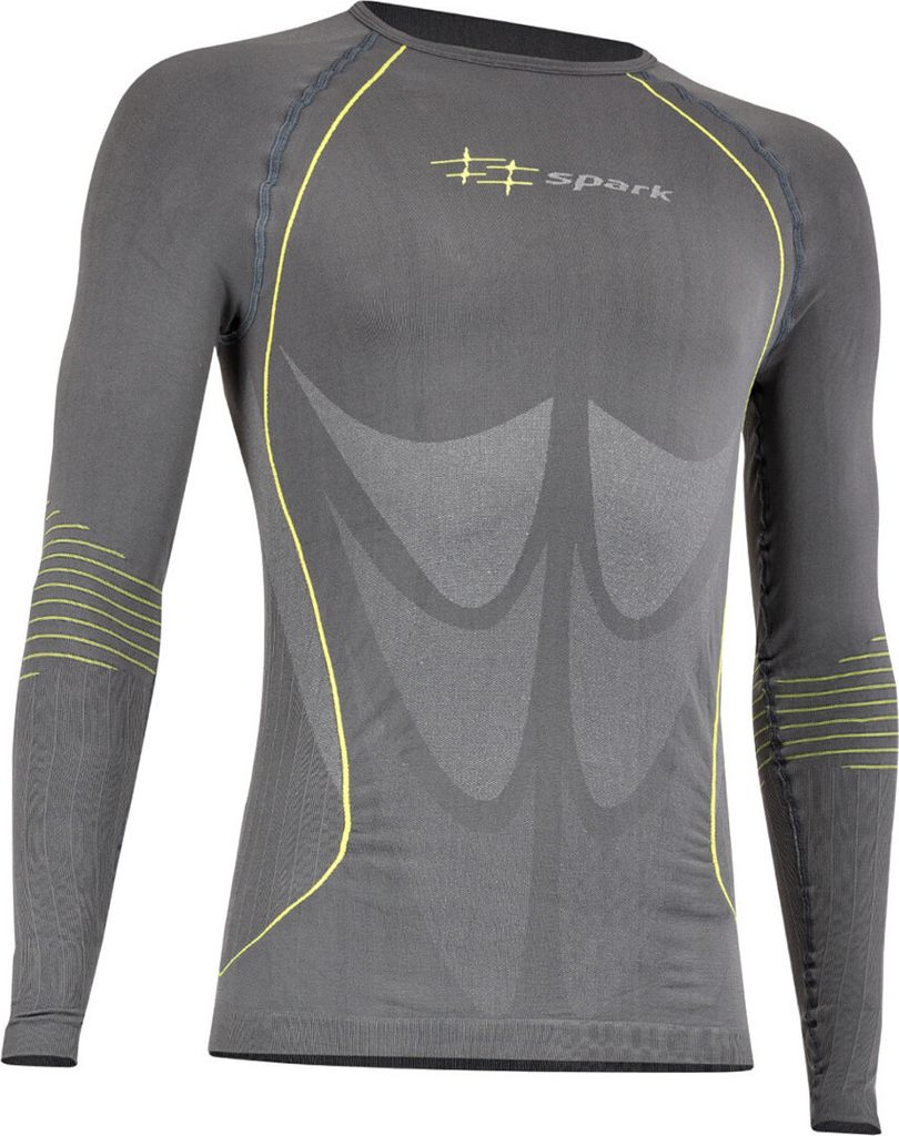 Spark Bluby langarm Funktionsshirt, grau, M/L