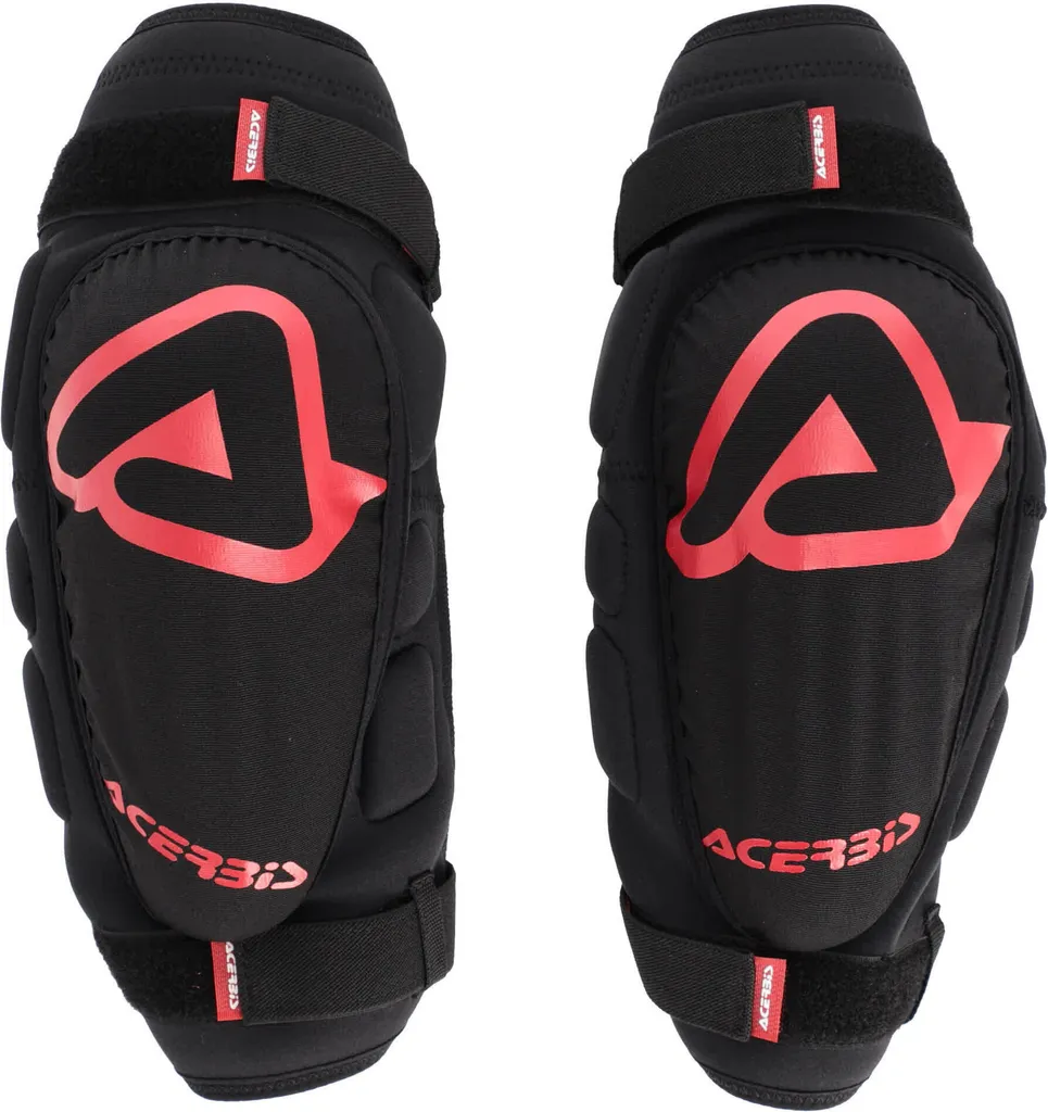 Coudières moto Acerbis rouges : fini les chocs avec le rembourrage CE