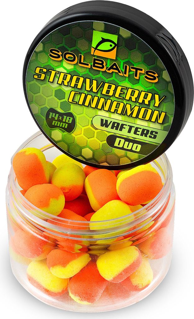 Wafters Solbaits Strawberry Cinnamon Duo Gelb/Orange Hanteln 14-18mm