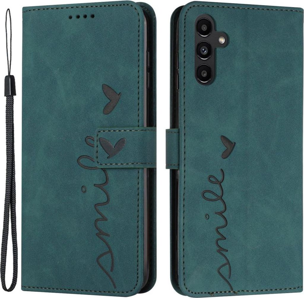 Samsung Galaxy A35 Hülle - Coverup Smile Klapphülle - Grün