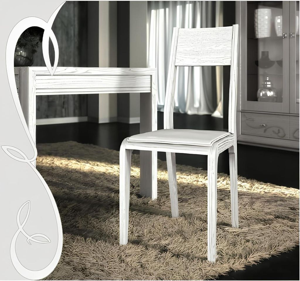 Esszimmer Esstisch Stuhl Kommode Vitrine Ess Gruppe Tisch Tische Holz Set 7tlg.