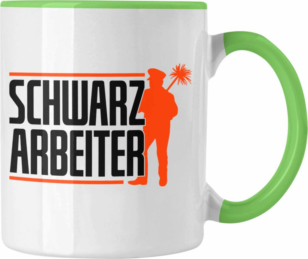 Trendation - Lustiges Geschenk für Schornsteinfeger Spruch Geschenkdiee Schwarzarbeiter (Grün)