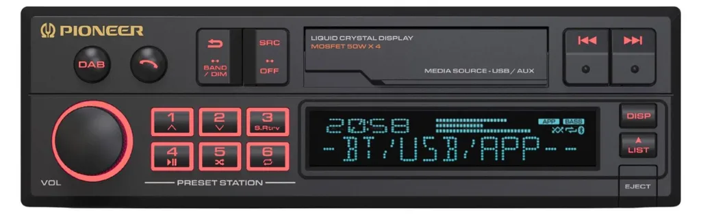 Autoradio Pioneer SXT-C10PS 1 DIN : Solution Bluetooth et Audio Haute Qualité