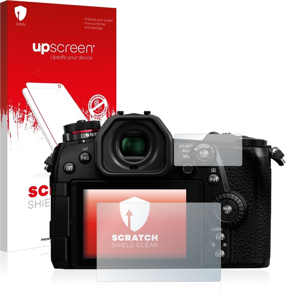 upscreen Schutzfolie für Panasonic Lumix DC-G9 Displayschutz Displayschutzfolie Folie Klar Transparent