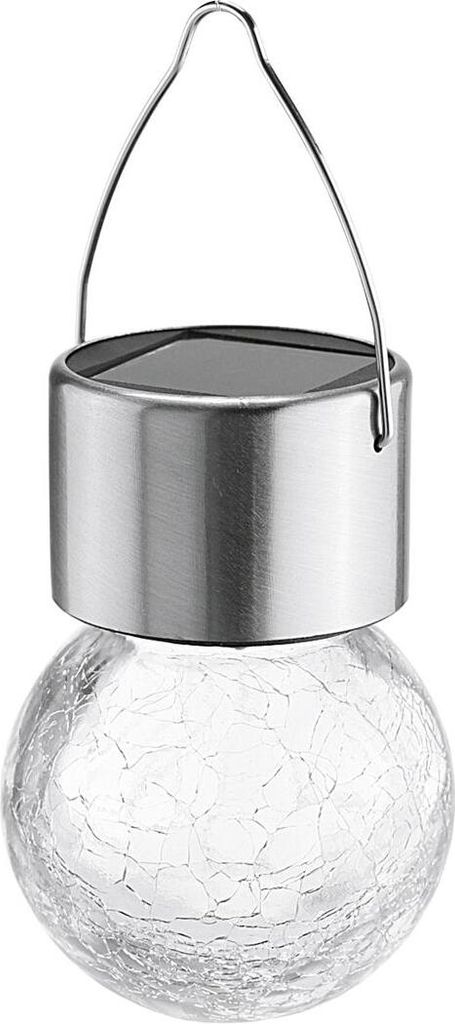 Solar-Hängelampe Glas/Edelstahl 5er Set Produktbild 