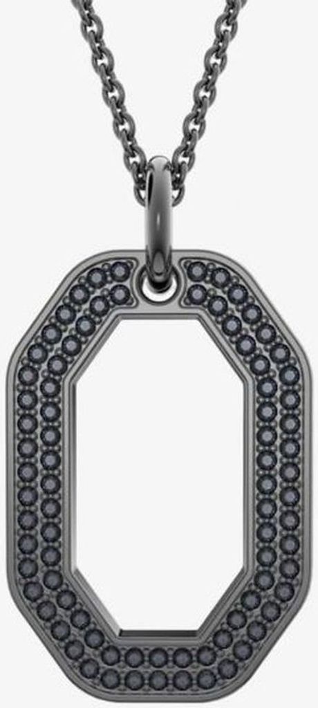 Swarovski  Halskette mit Anhänger Dextera Oktagon Schwarz Produktbild 
