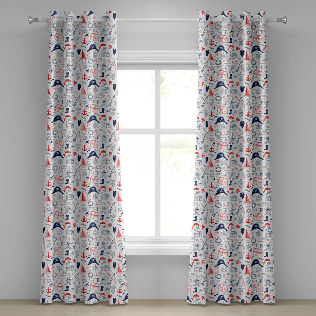 Tende Pirati ABAKUHAUS 280x175cm Blu Navy Rosso | Arredo Bimbi