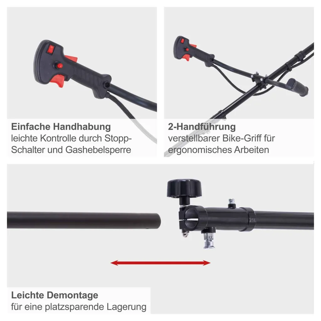 Débroussailleuse Scheppach PBC520 moteur 52cc démarrage facile guide confort - 7