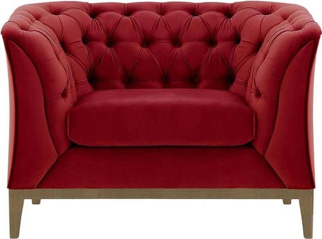 Sessel Chesterfield Modern Wood-Velluto 7-oak wax black