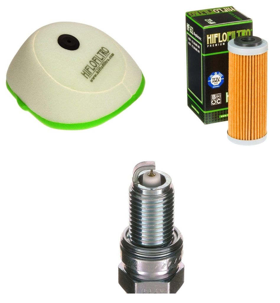 Service-Kit für KTM EXC 530 Sixdays 2009-2011 Luftfilter Ölfilter Zündkerze von pamoto - Neu