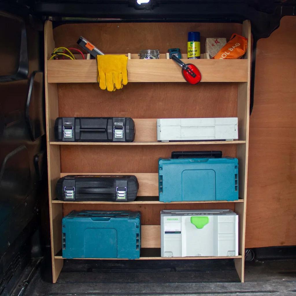 Étagère de véhicule robuste avec casiers pour caisse à outils Transit Custom - 3