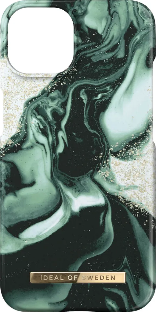 Cover iPhone 13 IDEAL OF SWEDEN Golden Olive Marble - Offerta Shop
