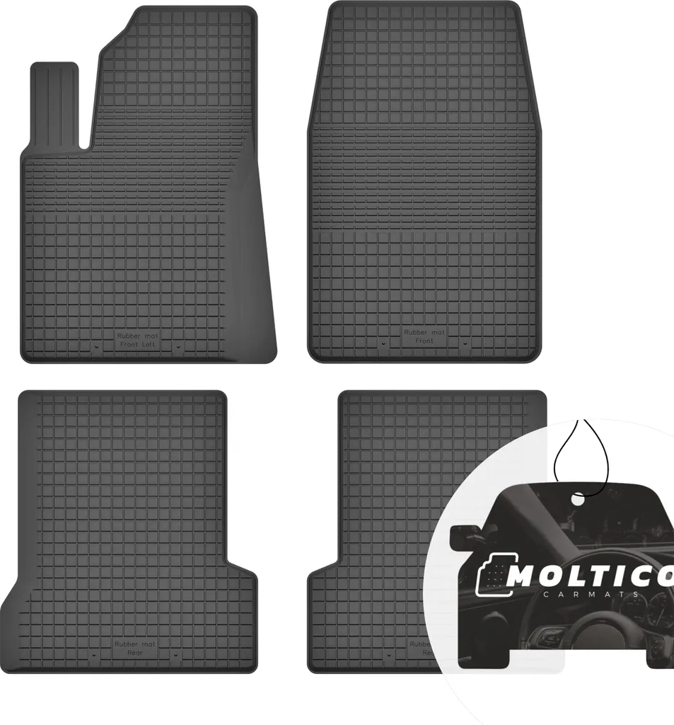 Offerta Set 4 Tappetini Gomma Ford Fiesta MK6 2002-2008 Bordo Alto