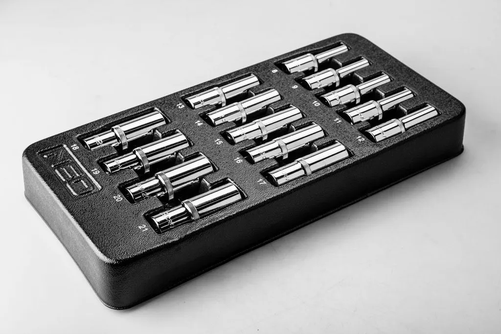 Douilles Longues 1/2 NEO TOOLS pour Accès Difficiles - Coffret 14pcs - 8