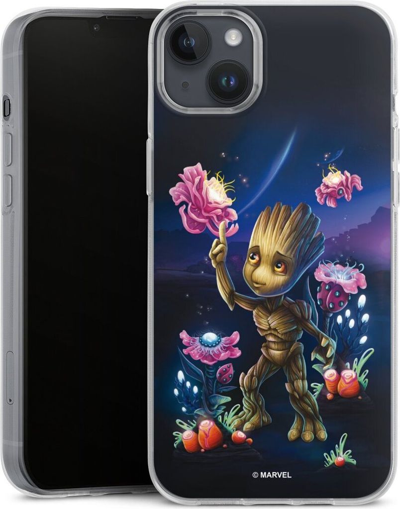 DeinDesign Handyhülle für Apple iPhone 14 Plus Silikon Hülle Case Smartphone Schutzhülle Marvel Guardians Of The Galaxy Baby Groot