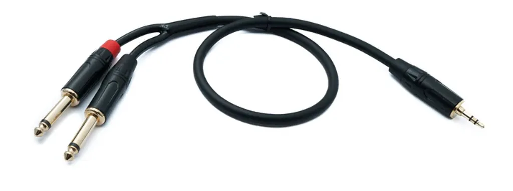 Cavo Audio Splitter SYSTEM-S: 3.5mm a Doppio Jack 6.35mm 50cm