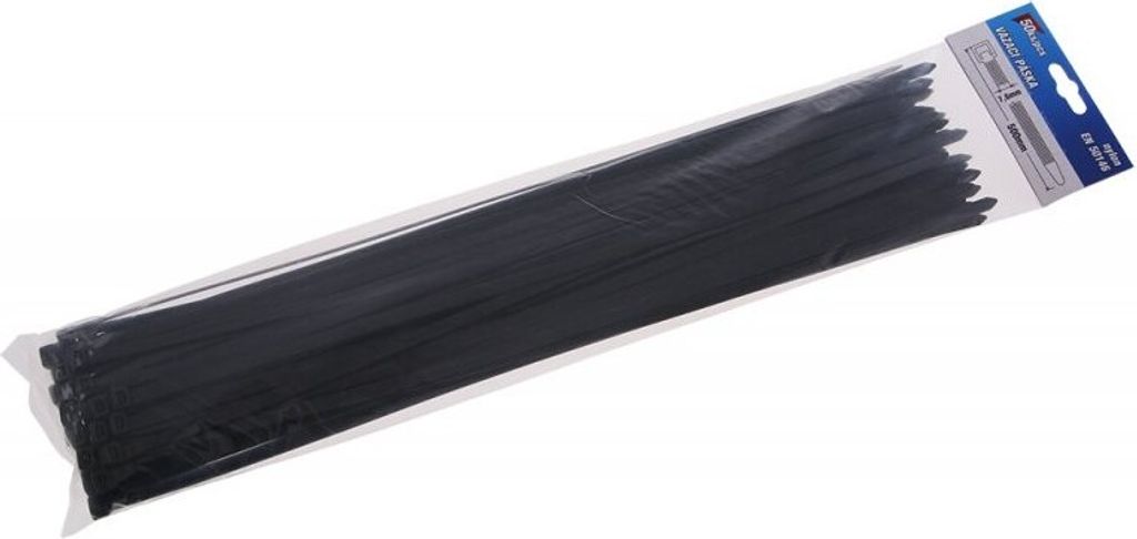 Levior Fascette a nastro 500x7,6mm 50pz nero Immagine del prodotto 