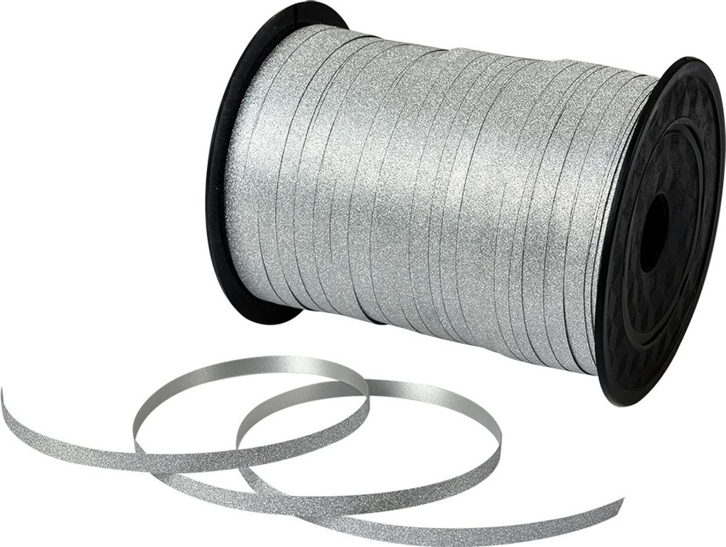Clayre & Eef Dekoratives Band 228 m Silberfarbig Kunststoff