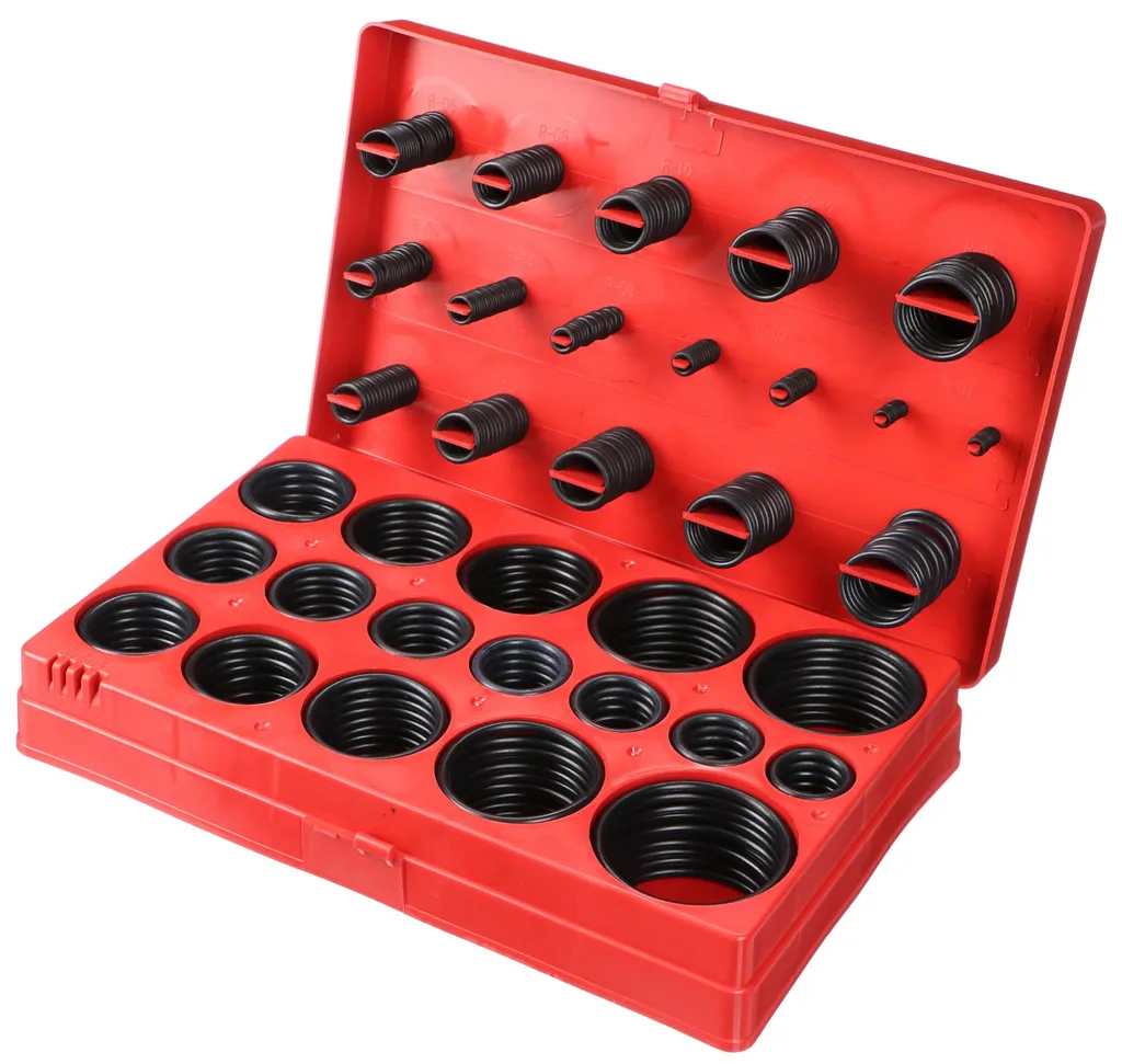 Kit réparation joints toriques pour mécanique et plomberie 419 pcs SIXTOL