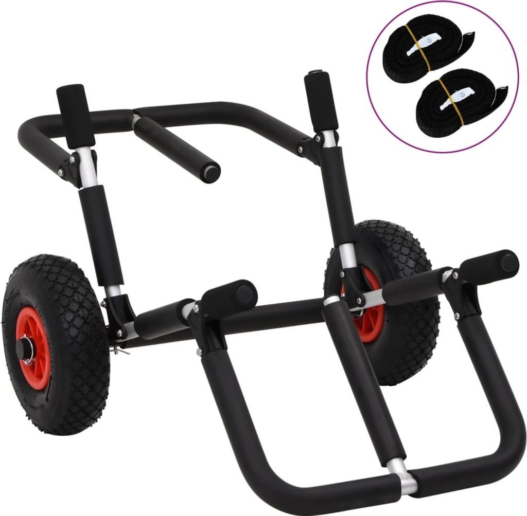 SUP Trolley für 2 Surfbretter Klappbar 90 kg Aluminium