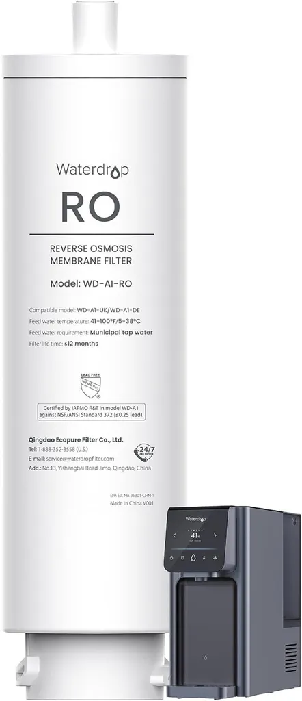 Filtre Waterdrop WD-A1-RO pour Eau Pure Distributeur Chaud et Froid