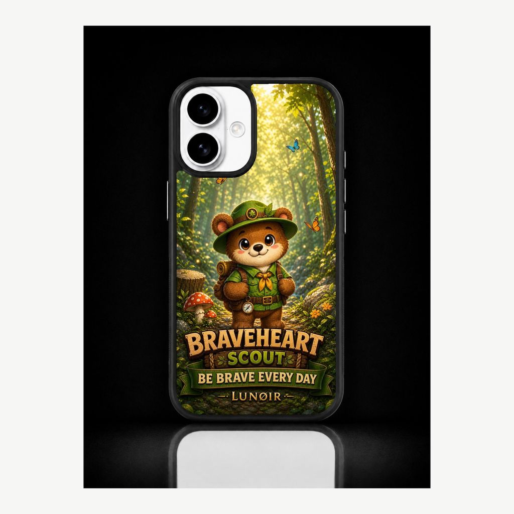 iPhone 16 Hülle Handyhülle Schutzhülle Case mit Mut Motiv – Produktbild 