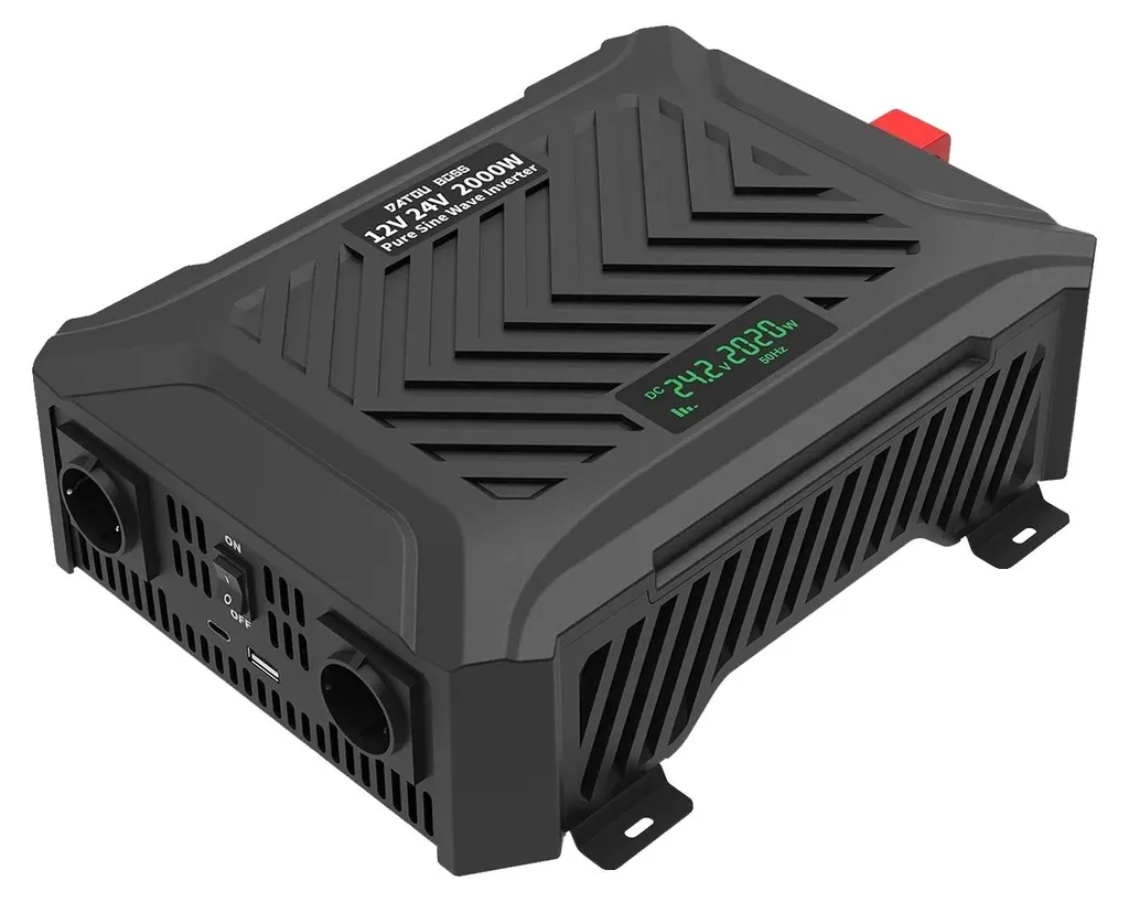 Onduleur Double Tension 12V 24V avec Onde Sinusoïdale Pure et Ports USB