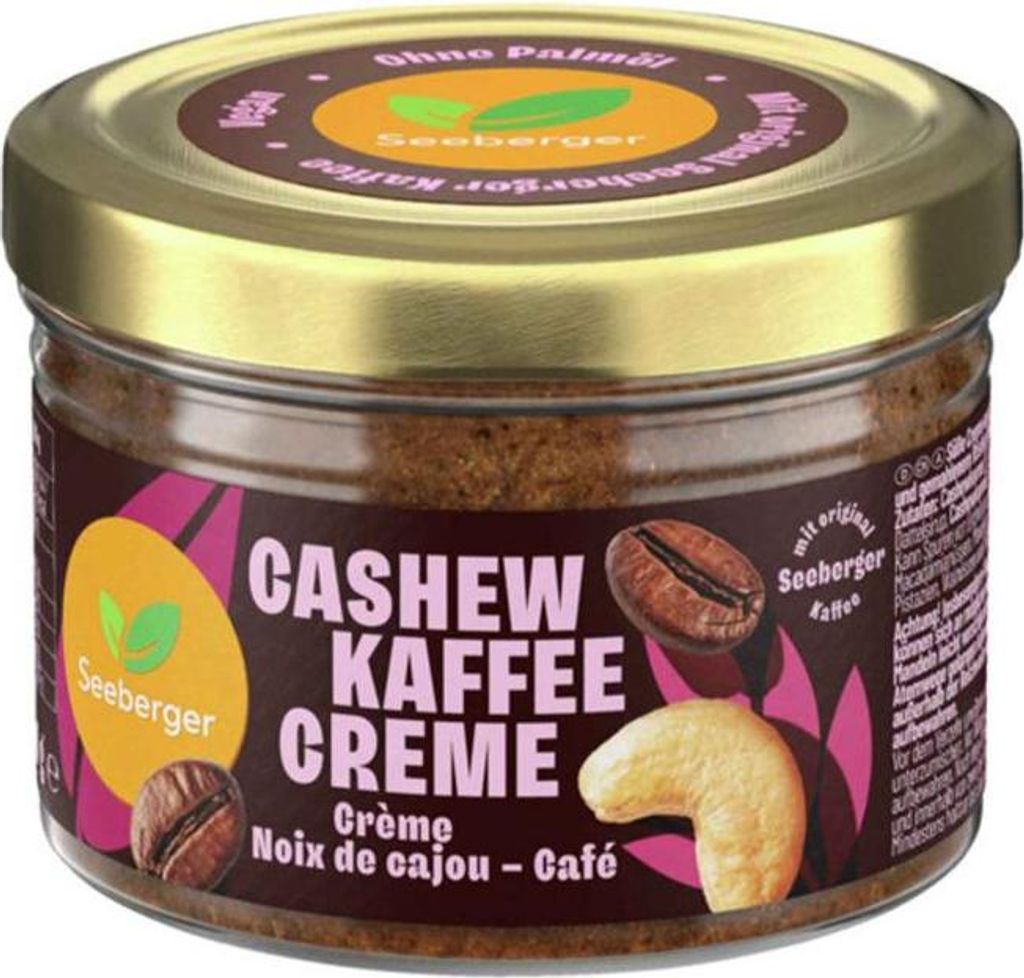Seeberger Cashew Kaffee Creme 180g