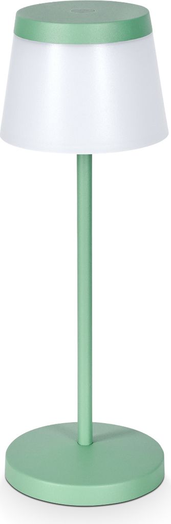 Spinea dimmbare Tischlampe aus Metall/Kunststoff in Grün/Weiß