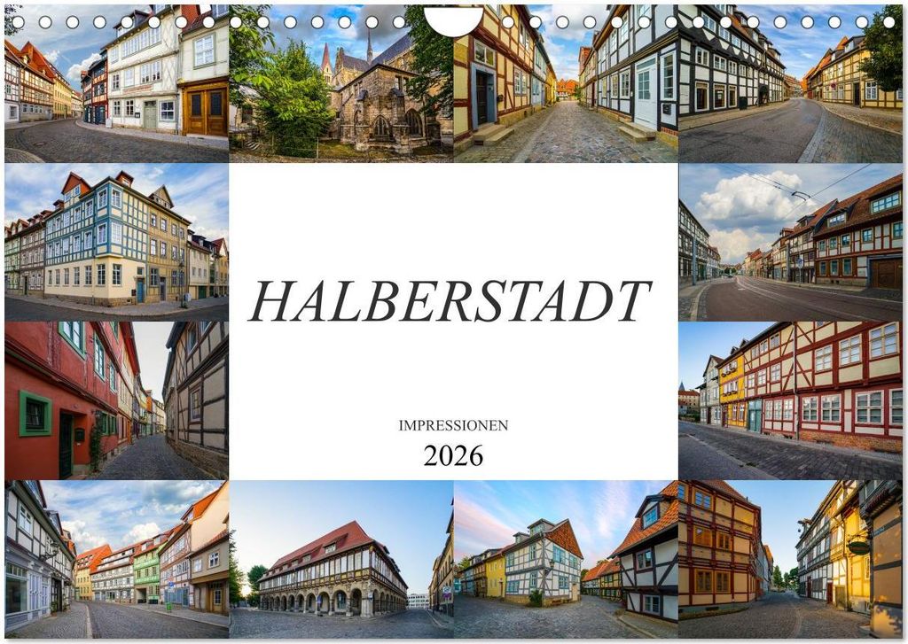 Halberstadt Impressionen (Wandkalender 2026 DIN A4 quer), CALVENDO Monatskalender