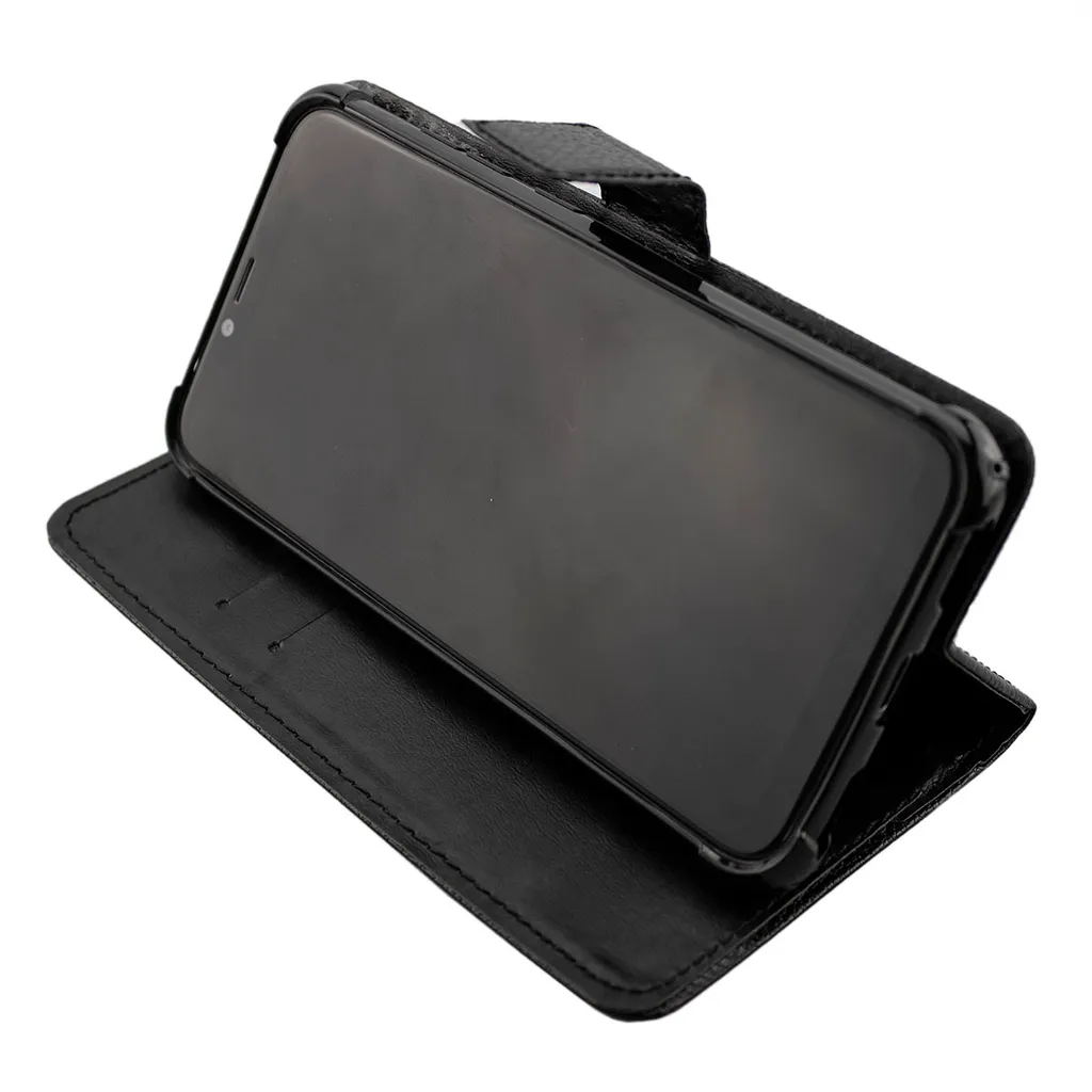 Custodia a Libro Gigaset GS195 Caseroxx | Ecopelle Nera Resistente