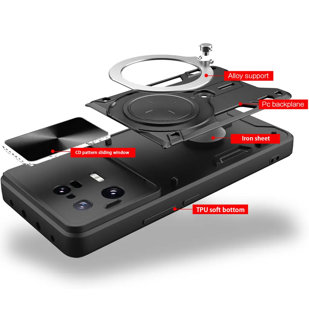 Cover Xiaomi 13 Pro 5G,Dual Layer ‎360 gradi Antiurto Case [TPU
