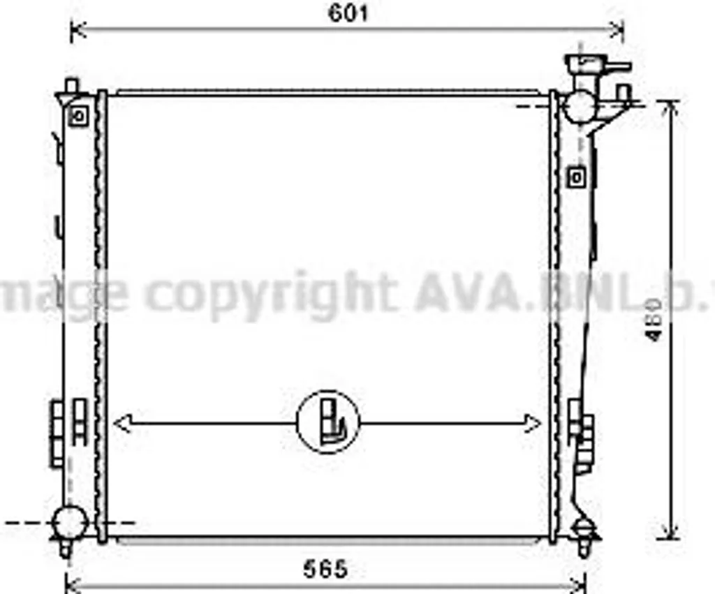 Radiateur de Refroidissement Moteur pour Hyundai iX35 et Kia Sportage