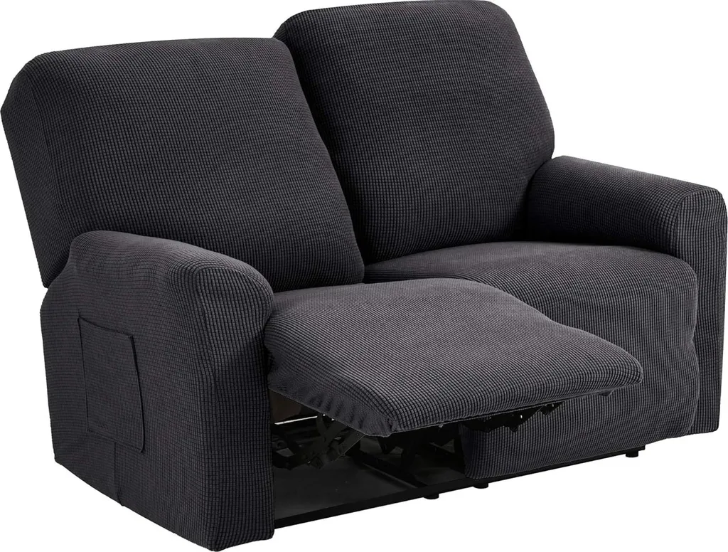 Housse Fauteuil Jacquard 1 Place - Protection Stretch Extensible Cramoisi