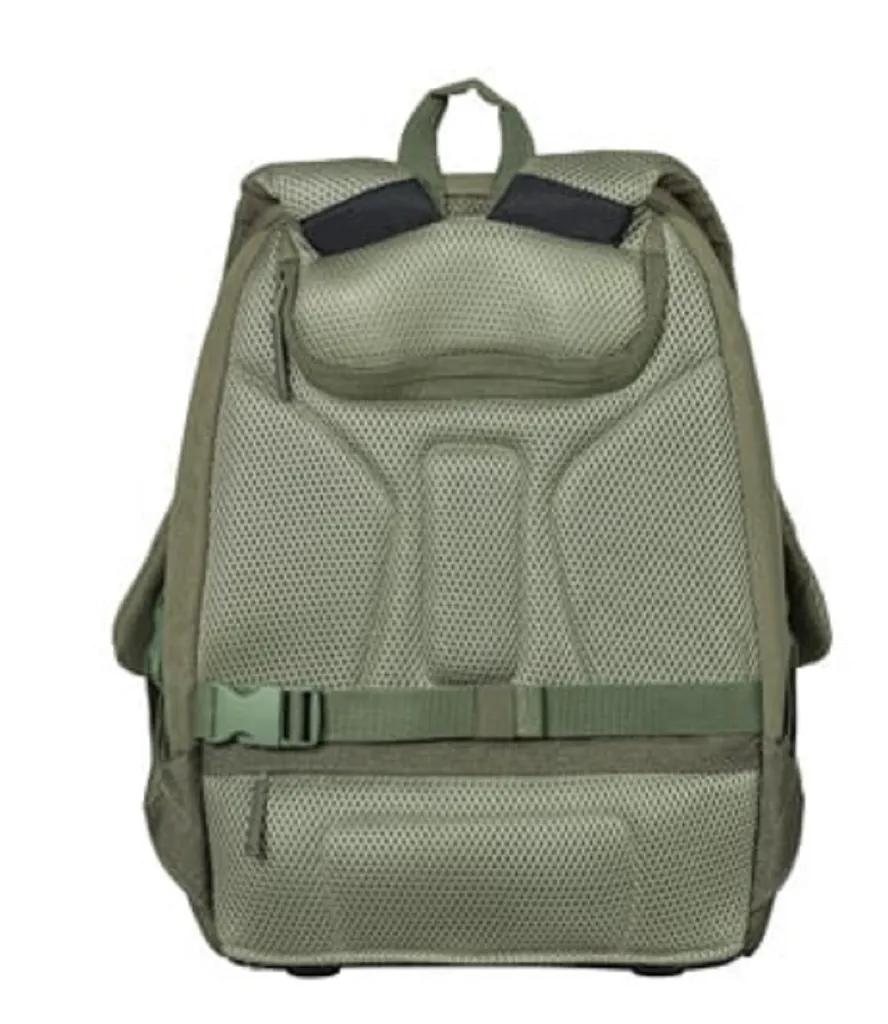 Sac à dos vélo Basil B-Safe 13L vert olive déperlant avec sonnette