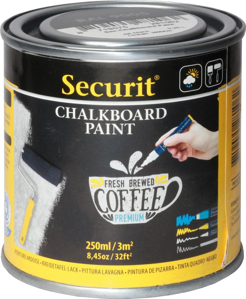 Securit PNT-BL-SM, 250 ml, Schwarz, Flasche Produktbild 