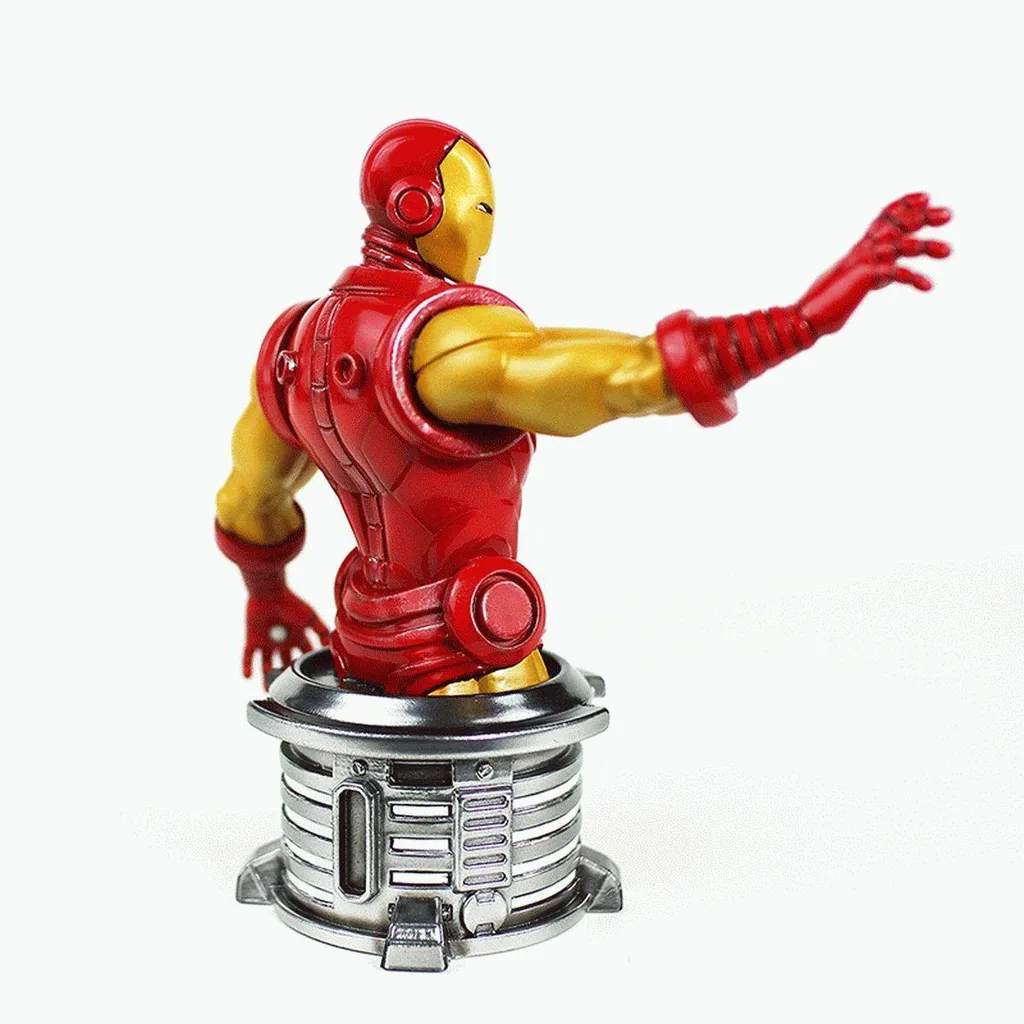 Statuette Iron Man 17cm en Résine - Objet de Décoration Marvel de Luxe