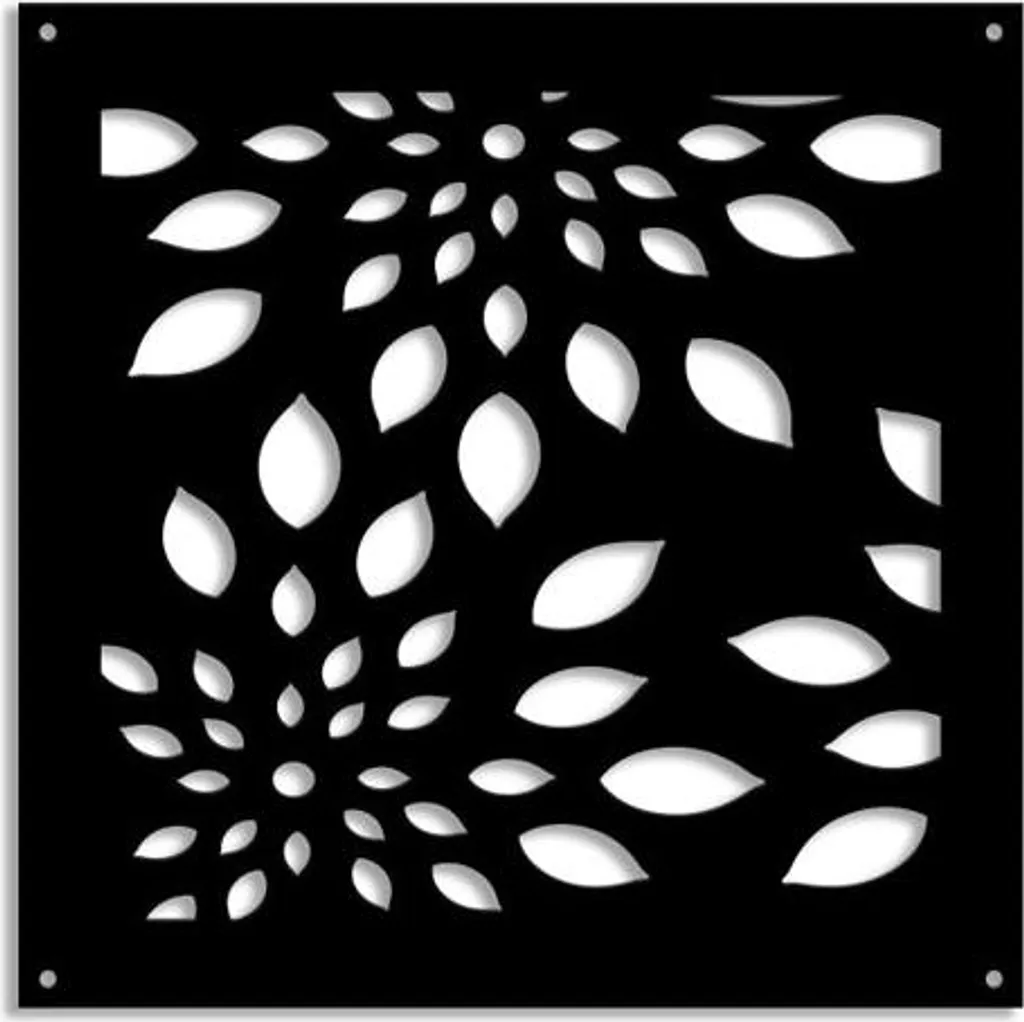 Pannello Traforato FIREWORKS: Come Arredare con il PVC Nero 73x73