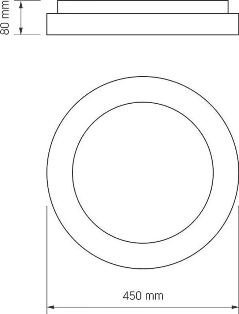 Plafonnier LED Rond Blanc 72W RGB avec Télécommande et Couleur Variable - 5