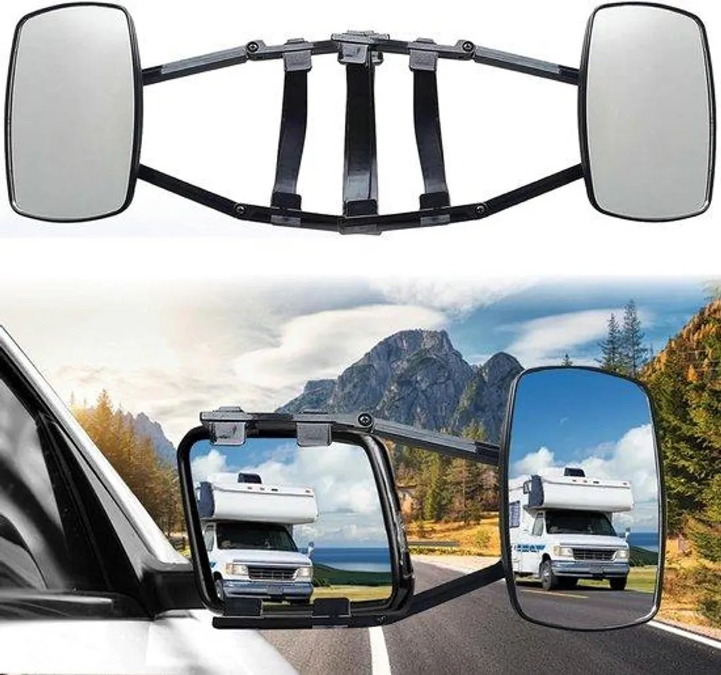 Rétroviseur caravane rotatif 360° avec fixation solide haute résistance