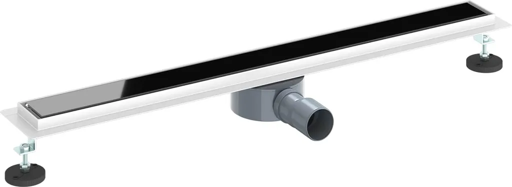 Offerta Scarico Doccia vidaXL 80 cm Vetro Nero Sifone 360° Pro